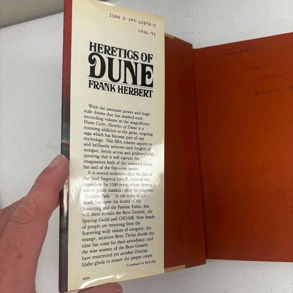 HERETICS OF DUNE By Frank Herbert 1984 1st Edition Hardcover Damaged Corner - Picture 11 of 14